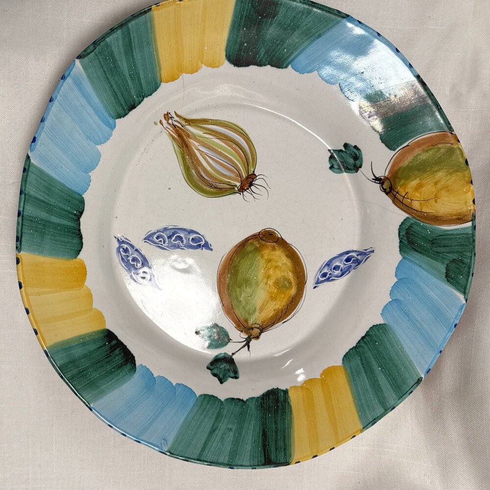 Vintage Liz Quackenbush Platter for Mariposa - Hand painted